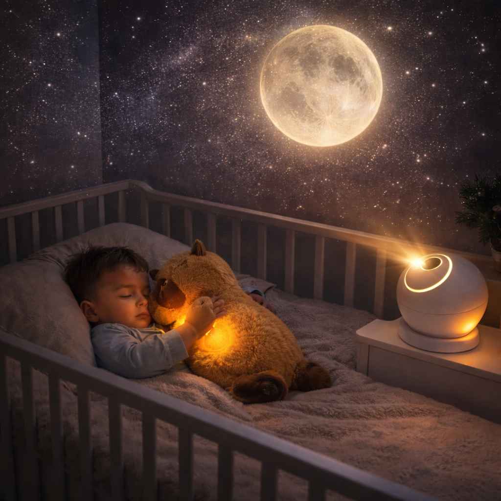 Calm Bundle — Breathing Plush + Galaxy Projector lights of the galaxy