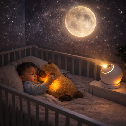 Calm Bundle — Breathing Plush + Galaxy Projector lights of the galaxy