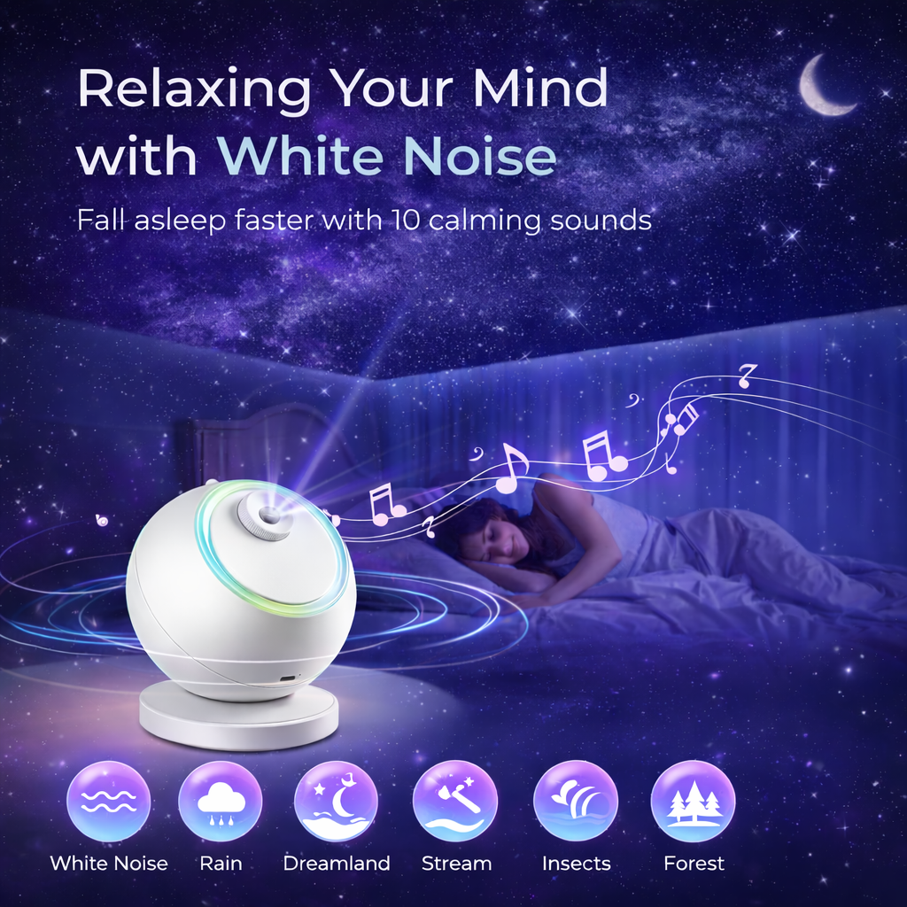 Calming Projector Calm Bundle — Breathing Plush + Galaxy Projector 2.0 – lights of the galaxy