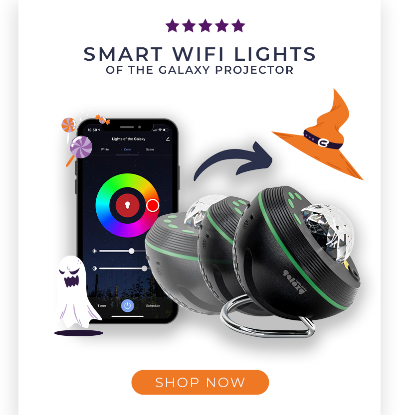 Smart WIFI Lights of the Galaxy Projector lights of the galaxy