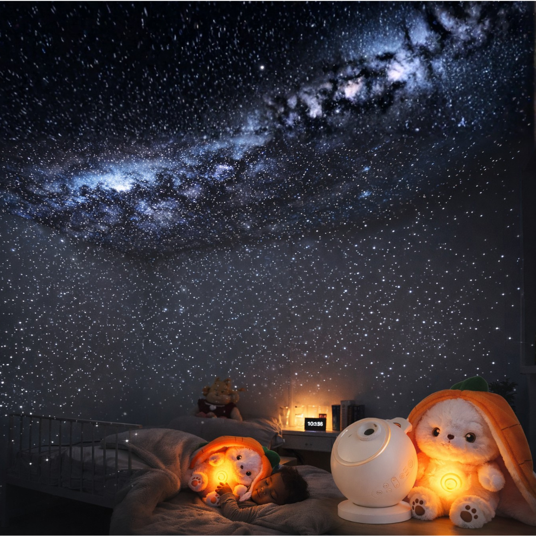 Calm Bundle — Breathing Plush + Galaxy Projector lights of the galaxy
