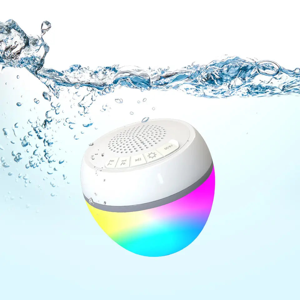 Agua Floating Waterproof Speaker with RGB LED Light lights of the galaxy