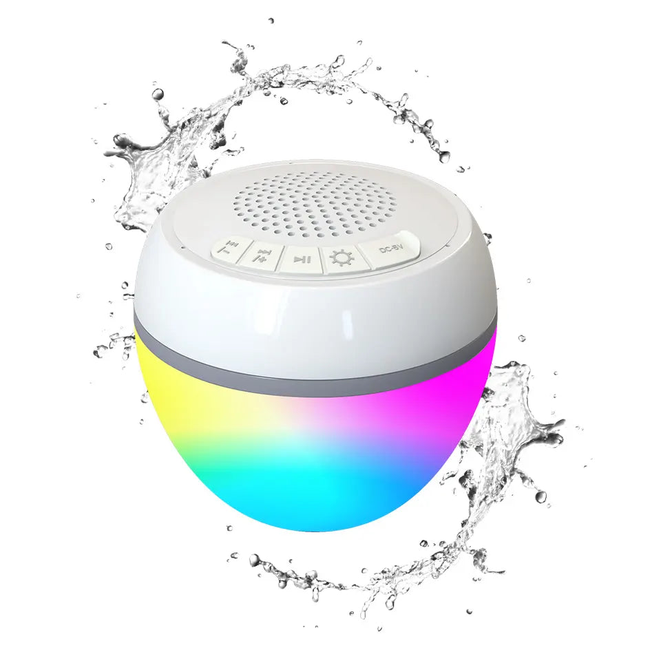 Agua Floating Waterproof Speaker with RGB LED Light lights of the galaxy