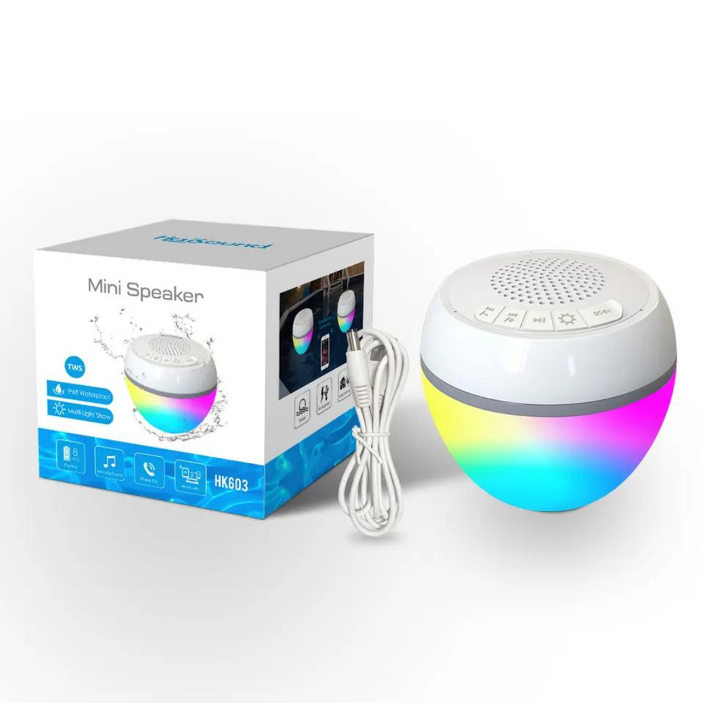 Agua Floating Waterproof Speaker with RGB LED Light lights of the galaxy